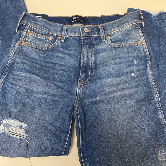GAP High Rise Cigarette Jeans, Size 8/29R - Picture 2 of 6